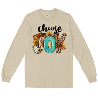 Mushroom Western Choose Joy Long Sleeve Tee - FaDigitalArtStudio