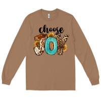 Toasted Coconut Western Choose Joy Long Sleeve Tee - FaDigitalArtStudio