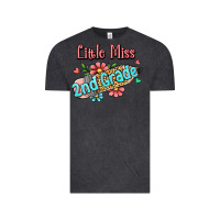 Vintage Black little miss second grade Vintage Tee - Jasminsmagicworld