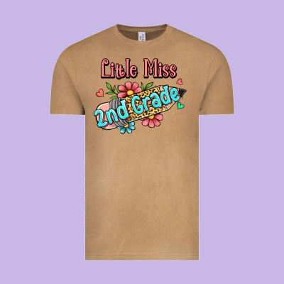 Little Miss Second Grade Vintage Tee Designed By Jasminsmagicworld