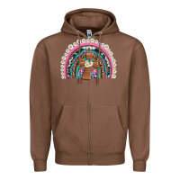 Chestnut easter cross daisy egg rainbow Zipper Hoodie - Artiststas