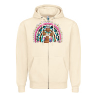 Sandshell easter cross daisy egg rainbow Zipper Hoodie - Artiststas