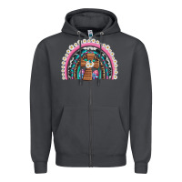 Smoke easter cross daisy egg rainbow Zipper Hoodie - Artiststas