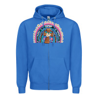 True Royal easter cross daisy egg rainbow Zipper Hoodie - Artiststas