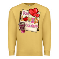 Antique Gold one loved teacher Premium Sweatshirt - BarkalooDesign