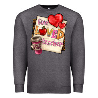 Charcoal Heather one loved teacher Premium Sweatshirt - BarkalooDesign