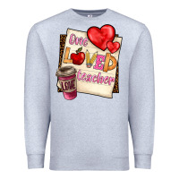Heather Grey one loved teacher Premium Sweatshirt - BarkalooDesign