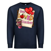 Navy one loved teacher Premium Sweatshirt - BarkalooDesign