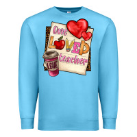 Ocean Blue one loved teacher Premium Sweatshirt - BarkalooDesign