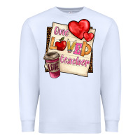 White one loved teacher Premium Sweatshirt - BarkalooDesign