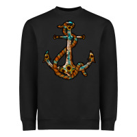 Black western anchor Heavyweight Sweatshirt - RacoonDesign