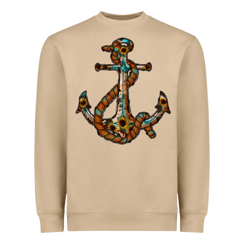 Western Anchor Heavyweight Sweatshirt by RacoonDesign | Teevron