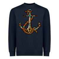 Navy western anchor Heavyweight Sweatshirt - RacoonDesign
