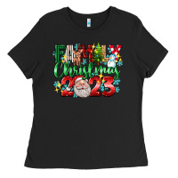 Black family christmas 2023 Ladies Tee - texasbilliewilder