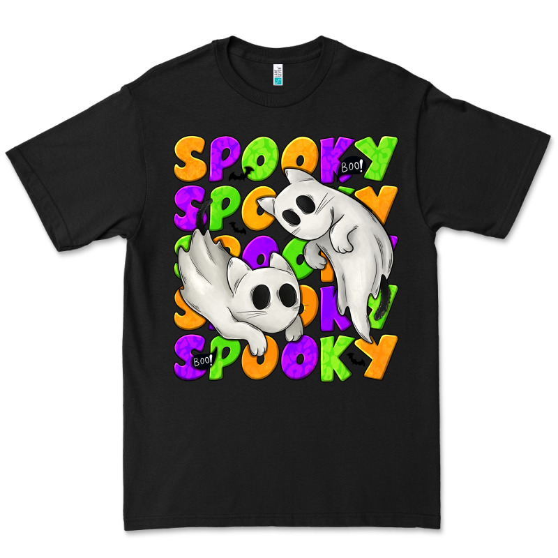 Spooky With Ghost Cats Premium Tee by texasbilliewilder | Teevron