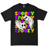 Black Spooky with Ghost Cats Premium Tee - texasbilliewilder