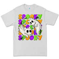 Dove Grey Spooky with Ghost Cats Premium Tee - texasbilliewilder