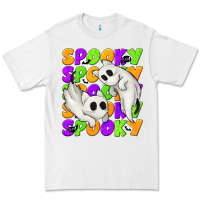 White Spooky with Ghost Cats Premium Tee - texasbilliewilder