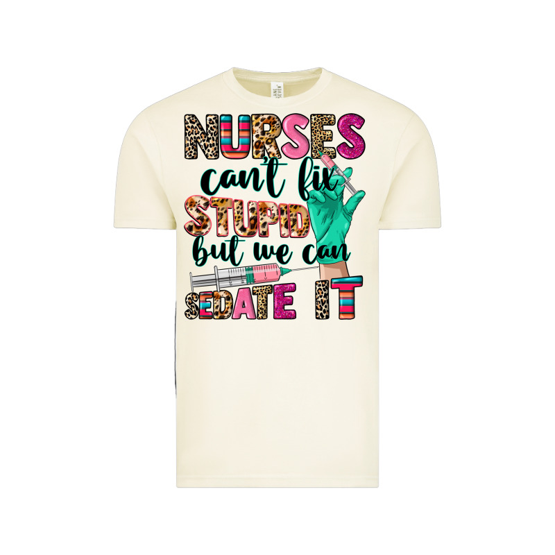 Cowgirl Nurses Can't Fix Stupid Vintage Tee by CowGirlArtShop | Teevron