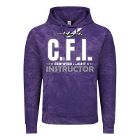 Cloud Purple CFI CFI Certified Flight Pilot Gift CFI Flying Instructor Vintage Hoodie - longCreatives