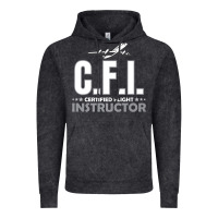 Vintage Black CFI CFI Certified Flight Pilot Gift CFI Flying Instructor Vintage Hoodie - longCreatives