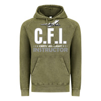 Vintage Olive CFI CFI Certified Flight Pilot Gift CFI Flying Instructor Vintage Hoodie - longCreatives