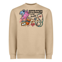Mushroom nursing in my heart Heavyweight Sweatshirt - RacoonDesign
