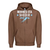 Chestnut Minnesota Soccer Fan Gear  FC , United T Zipper Hoodie - longCreatives