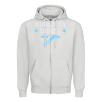 Dove Grey Minnesota Soccer Fan Gear  FC , United T Zipper Hoodie - longCreatives