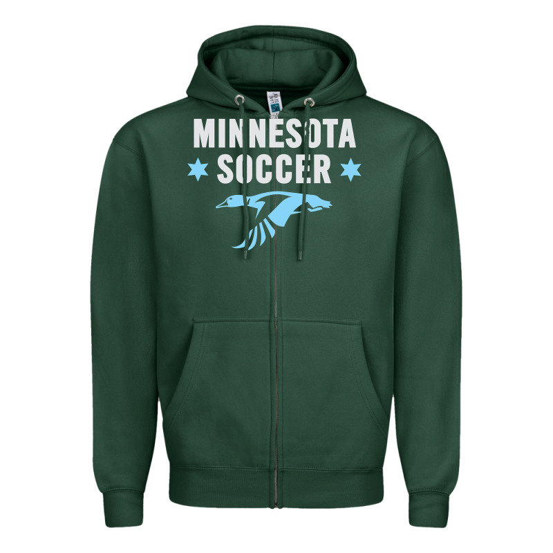 Minnesota Soccer Fan Gear  Fc , United T Zipper Hoodie by longCreatives | Teevron