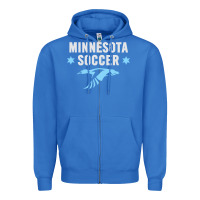 True Royal Minnesota Soccer Fan Gear  FC , United T Zipper Hoodie - longCreatives