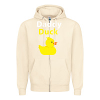Sandshell Funny Daddy Duck Rubber Duck Zipper Hoodie - longCreatives