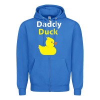 True Royal Funny Daddy Duck Rubber Duck Zipper Hoodie - longCreatives