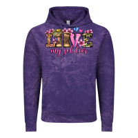 Cloud Purple love my soldier olivia Vintage Hoodie - OliviaCreatesArt