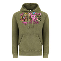 Vintage Olive love my soldier olivia Vintage Hoodie - OliviaCreatesArt