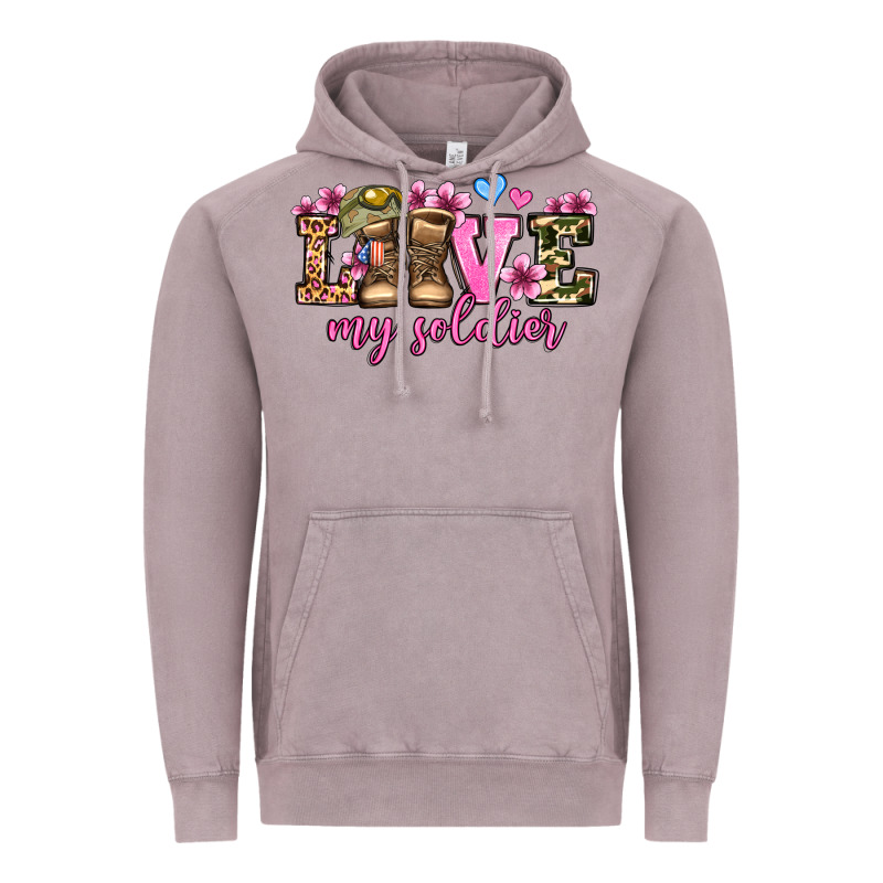 Love My Soldier Olivia Vintage Hoodie by OliviaCreatesArt | Teevron