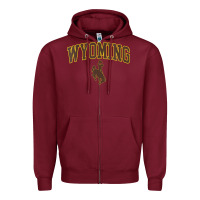 Burgundy Womens Wyoming Cowboys Apparel Fan Favorite Arch Zipper Hoodie - longCreatives