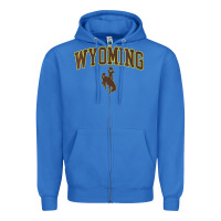 Womens Wyoming Cowboys Apparel Fan Favorite Arch Zipper Hoodie | Teevron