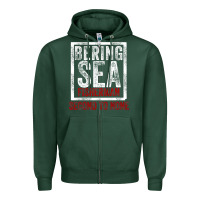 Sports Green Bering Sea Fisherman second to none dutch harbor Alaska Zipper Hoodie - longCreatives