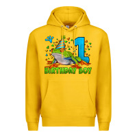 Lemon birthday boy frog age 1 Premium Hoodie - LillyAllenDesigns