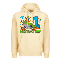 Pina Colada birthday boy frog age 1 Premium Hoodie - LillyAllenDesigns