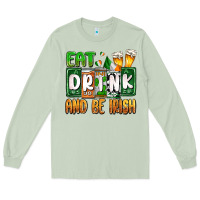Matcha St. Patrick's Eat drink and be Irish Long Sleeve Tee - OliviaCreatesArt