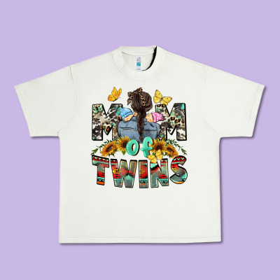 Mom Of Twins Mother's Day Urban Heavy Tee Designed By Cowgirlartshop