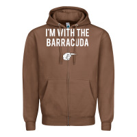 Chestnut I_m With Barracuda Halloween Costume Party Matching Zipper Hoodie - longCreatives