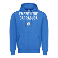 True Royal I_m With Barracuda Halloween Costume Party Matching Zipper Hoodie - longCreatives