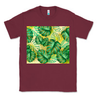 Burgundy monstera leaf Classic Tee - TumblerDesignByShophia
