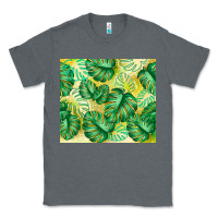 Charcoal Heather monstera leaf Classic Tee - TumblerDesignByShophia