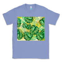 Colony Blue monstera leaf Classic Tee - TumblerDesignByShophia