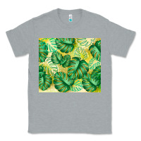 Heather Grey monstera leaf Classic Tee - TumblerDesignByShophia