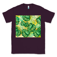 Plum monstera leaf Classic Tee - TumblerDesignByShophia